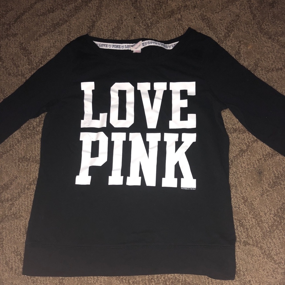 Victoria secrets pink crew neck